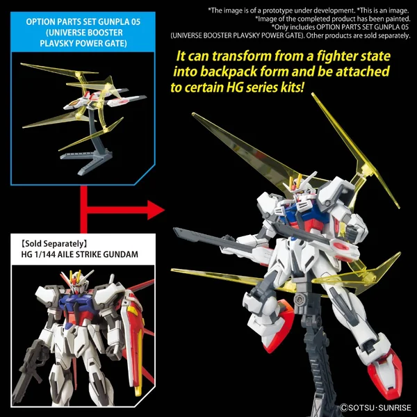 Bandai Option Parts Set Gunpla 05 (Universe Booster Plavsky Power Gate) 4573102671424 (Plastic Model) image 3