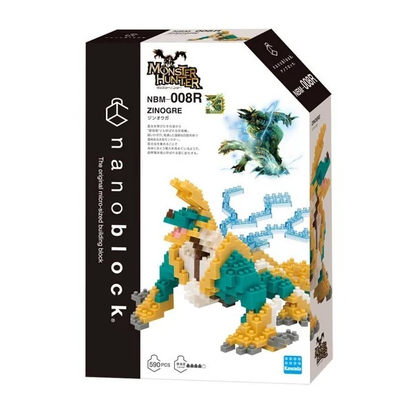 Kawada nanoblock Monster Hunter NBM-008R Zinogre 4972825236246 (นาโนบล็อค) image 1 Kawada nanoblock Monster Hunter NBM-008R Zinogre 4972825236246 (นาโนบล็อค) image 1
