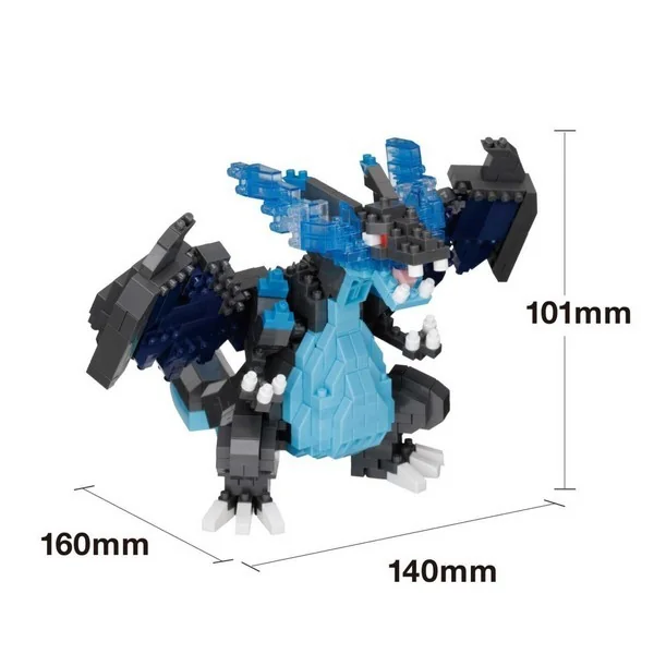 Kawada nanoblock Pokemon NBPM_R12 Mega Charizard X RS 4972825234532 (นาโนบล็อค) image 5