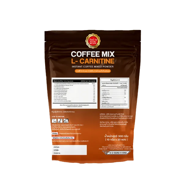 (ตรา วังม่วง) คอฟฟี่ มิกซ์ แอล-คาร์นิทีน กาแฟปรุงสำเร็จชนิดผง image 2 (ตรา วังม่วง) คอฟฟี่ มิกซ์ แอล-คาร์นิทีน กาแฟปรุงสำเร็จชนิดผง image 2
