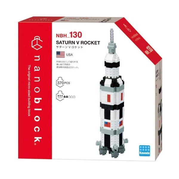 Kawada nanoblock NBH_130 Saturn V Rocket 4972825202807 (นาโนบล็อค) image 1 Kawada nanoblock NBH_130 Saturn V Rocket 4972825202807 (นาโนบล็อค) image 1