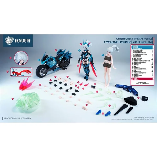 Nuke Matrix 1/12 Fantasy Girls CF08 Cyclone Hopper 6972331600607 (Plastic Model) image 1 Nuke Matrix 1/12 Fantasy Girls CF08 Cyclone Hopper 6972331600607 (Plastic Model) image 1