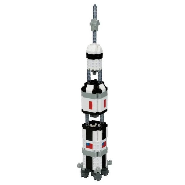 Kawada nanoblock NBH_130 Saturn V Rocket 4972825202807 (นาโนบล็อค) image 3 Kawada nanoblock NBH_130 Saturn V Rocket 4972825202807 (นาโนบล็อค) image 3