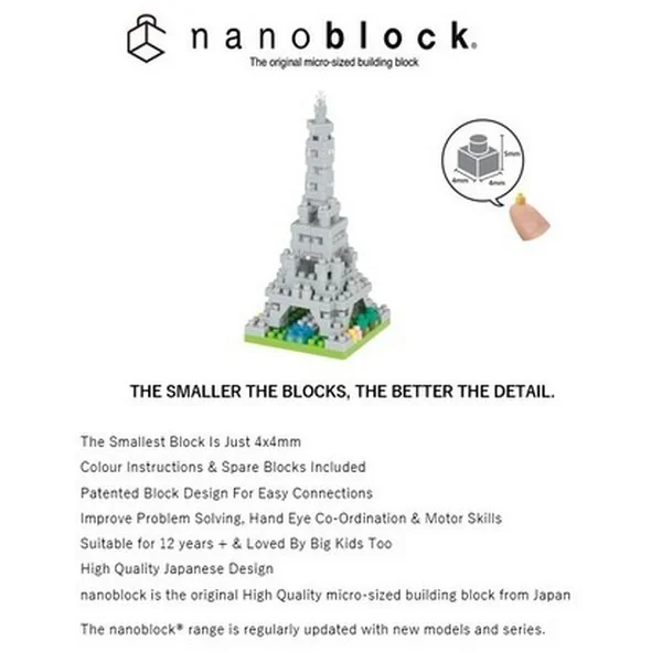 Kawada nanoblock NBC_339 Paris, Banks of The Seine 4972825220405 (นาโนบล็อค) image 3 Kawada nanoblock NBC_339 Paris, Banks of The Seine 4972825220405 (นาโนบล็อค) image 3