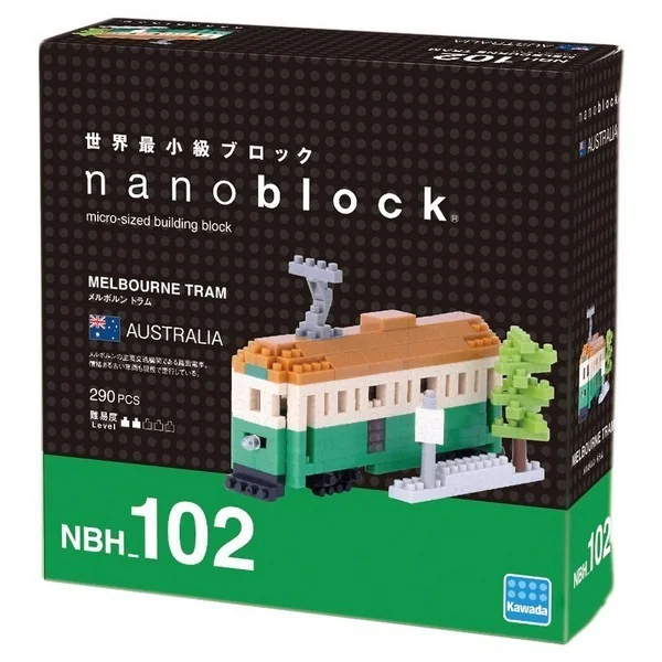 Kawada nanoblock NBH_102 Melbourne Tram 4972825201572 (นาโนบล็อค) image 1 Kawada nanoblock NBH_102 Melbourne Tram 4972825201572 (นาโนบล็อค) image 1