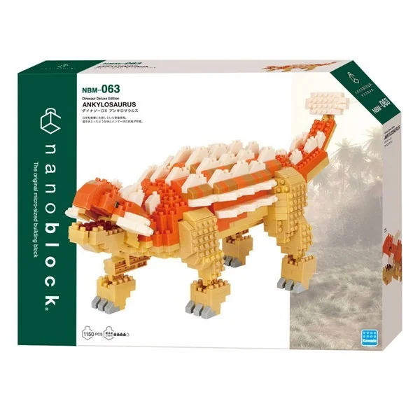 Kawada nanoblock NBM-063 Dinosaur Deluxe Edition Ankylosaurus 4972825233993 (นาโนบล็อค) image 1 Kawada nanoblock NBM-063 Dinosaur Deluxe Edition Ankylosaurus 4972825233993 (นาโนบล็อค) image 1