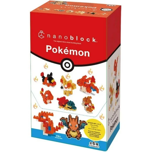 Kawada nanoblock mininano NBMC_11S Pokemon Fire Type (Box of 6) 4972825219096 (นาโนบล็อค) image 1 Kawada nanoblock mininano NBMC_11S Pokemon Fire Type (Box of 6) 4972825219096 (นาโนบล็อค) image 1