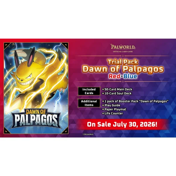 Bushiroad Palworld Card Game Trial Deck TD01 Dawn of Palpagos Red Blue 1st Edition 8885021122847 (การ์ด) image 2 Bushiroad Palworld Card Game Trial Deck TD01 Dawn of Palpagos Red Blue 1st Edition 8885021122847 (การ์ด) image 2