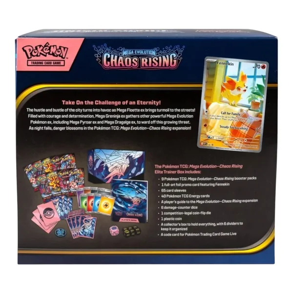 Pokemon ENG Mega Evolution Chaos Rising Elite Trainer Box (ETB) 196214154117 (การ์ดโปเกมอน) image 3 Pokemon ENG Mega Evolution Chaos Rising Elite Trainer Box (ETB) 196214154117 (การ์ดโปเกมอน) image 3