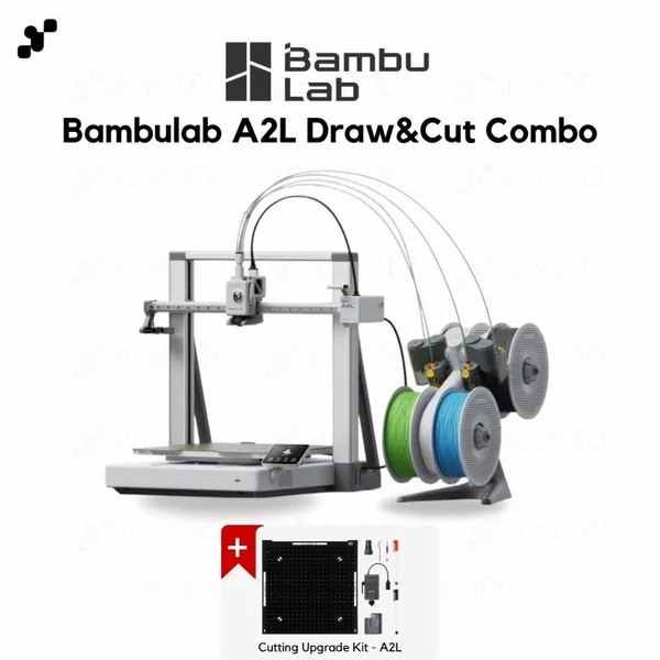 Bambulab A2L Draw&Cut Combo เครื่องพิมพ์สามมิติ (3D Printer) ฐานใหญ่ขึ้น มีหัววาดและหัวตัด | เครื่อง Global ประกันไทย image 2 Bambulab A2L Draw&Cut Combo เครื่องพิมพ์สามมิติ (3D Printer) ฐานใหญ่ขึ้น มีหัววาดและหัวตัด | เครื่อง Global ประกันไทย image 2