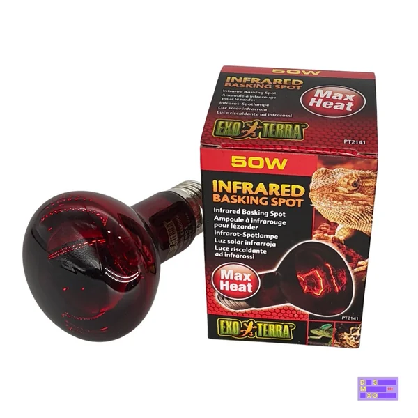 EXO TERRA Infrared Basking Spot (50W / 75W / 100W) หลอดไฟอินฟราเรด หลอดความร้อนกลางคืน สำหรับสัตว์เลื้อยคลาน เต่าบก กิ้งก่า งู ไฟกกสัตว์เลี้ยง image 3