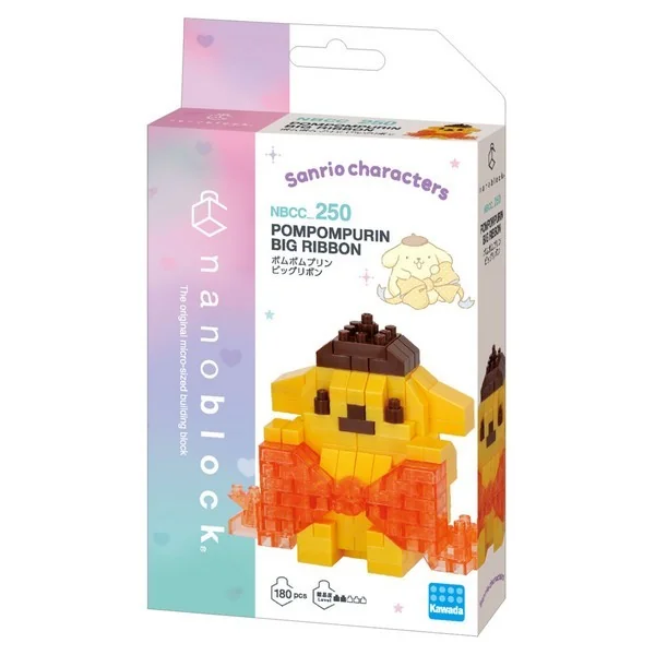 Kawada nanoblock Sanrio NBCC_250 Pompompurin Big Ribbon 4972825234297 (นาโนบล็อค) image 1 Kawada nanoblock Sanrio NBCC_250 Pompompurin Big Ribbon 4972825234297 (นาโนบล็อค) image 1