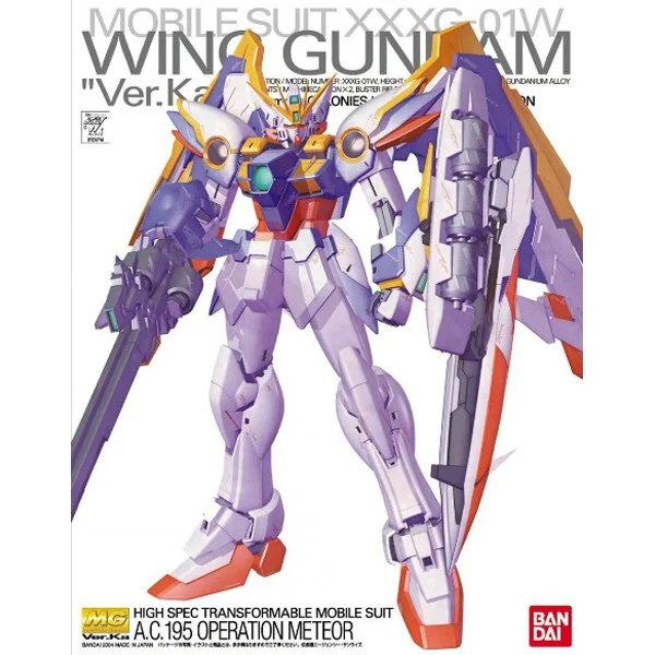 Bandai MG Wing Gundam Ver.Ka 4573102628398 (Plastic Model) image 1 Bandai MG Wing Gundam Ver.Ka 4573102628398 (Plastic Model) image 1