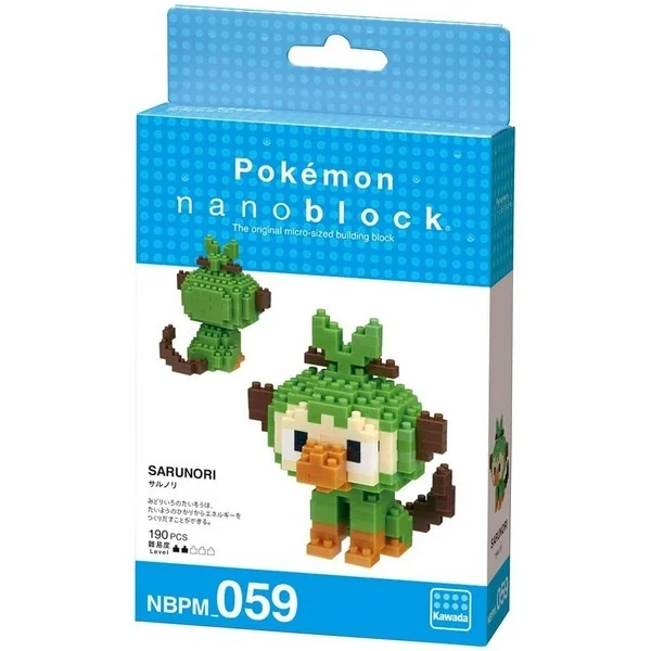 Kawada nanoblock Pokemon NBPM_059 Sarunori (Grookey) 4972825216101 (นาโนบล็อค) image 1 Kawada nanoblock Pokemon NBPM_059 Sarunori (Grookey) 4972825216101 (นาโนบล็อค) image 1