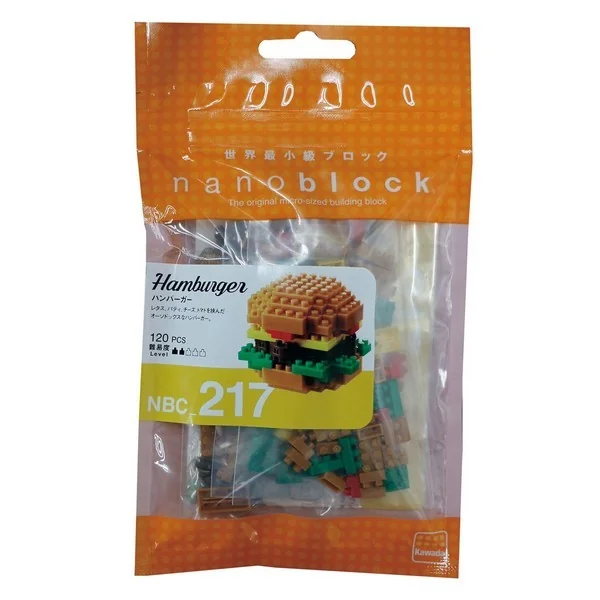 Kawada nanoblock NBC_217 Hamburger 4972825205037 (นาโนบล็อค) image 1 Kawada nanoblock NBC_217 Hamburger 4972825205037 (นาโนบล็อค) image 1