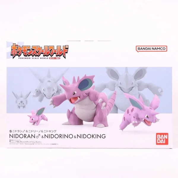 (Pre Order 01/2570) Bandai 1/20 Pokemon Scale World Kanto Region Nidoran Male & Nidorino & Nidoking 4549660836599 image 2 (Pre Order 01/2570) Bandai 1/20 Pokemon Scale World Kanto Region Nidoran Male & Nidorino & Nidoking 4549660836599 image 2