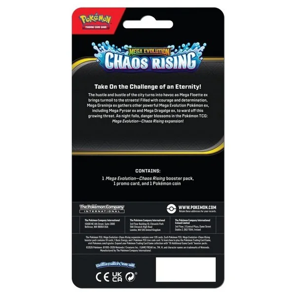 Pokemon ENG Mega Evolution Chaos Rising Checklane Blister Toxel 820650853319B (การ์ดโปเกมอน) image 2