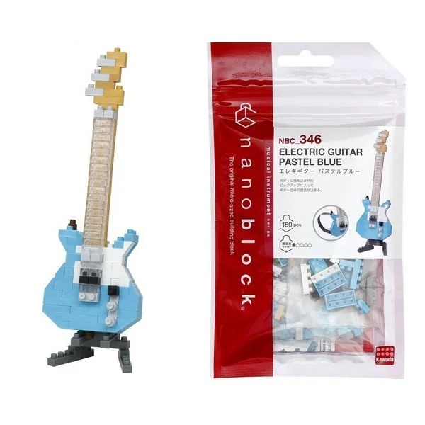 Kawada nanoblock NBC_346 Electric Guitar Pastel Blue 4972825221389 (นาโนบล็อค) image 3 Kawada nanoblock NBC_346 Electric Guitar Pastel Blue 4972825221389 (นาโนบล็อค) image 3