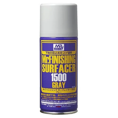 Mr.hobby MR.FINISHING SURFACER 1500 B-527 Gray 170ml 4973028420197 (สีสเปรย์รองพื้น) (สี) image 2