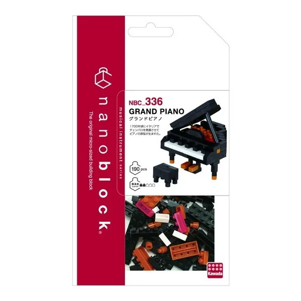 Kawada nanoblock NBC_336 Grand Piano 4972825220375 (นาโนบล็อค) image 1 Kawada nanoblock NBC_336 Grand Piano 4972825220375 (นาโนบล็อค) image 1