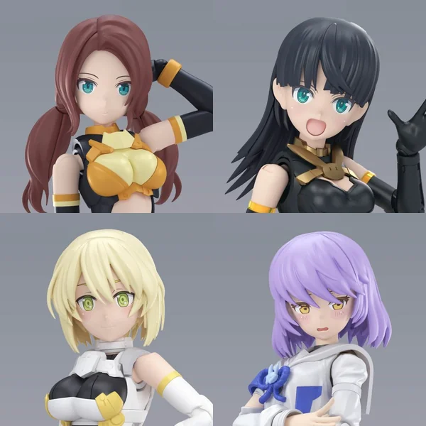 Bandai 30MS Option Hair Style Parts Vol.12 All 4 Type 4573102691576 (Plastic Model) image 2