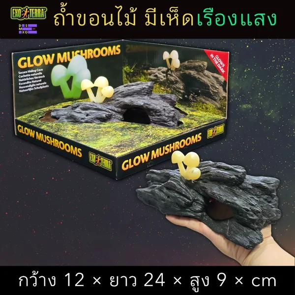 EXO TERRA Glow Mushrooms ที่ซ่อนสัตว์เลื้อยคลาน เรืองแสง งู ตุ๊กแก กบ กิ้งก่า แมงมุม DSMXO image 1 EXO TERRA Glow Mushrooms ที่ซ่อนสัตว์เลื้อยคลาน เรืองแสง งู ตุ๊กแก กบ กิ้งก่า แมงมุม DSMXO image 1