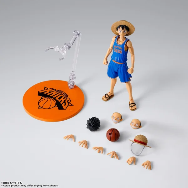 (Pre Order 11/2569) Bandai S.H.Figuarts One Piece x NBA Monkey D. Luffy New York Knicks 4573102721808 (Action Figure) image 2 (Pre Order 11/2569) Bandai S.H.Figuarts One Piece x NBA Monkey D. Luffy New York Knicks 4573102721808 (Action Figure) image 2