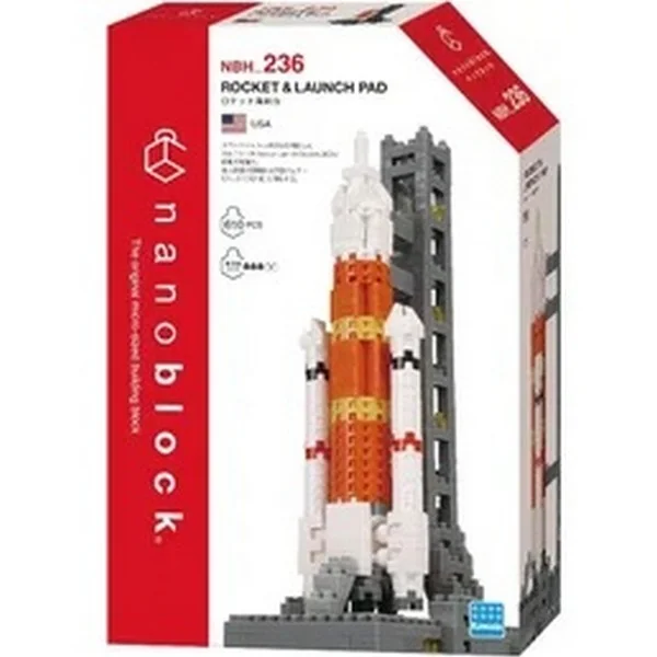 Kawada nanoblock NBH_236 Rocket & Launch Pad 4972825226353 (นาโนบล็อค) image 1 Kawada nanoblock NBH_236 Rocket & Launch Pad 4972825226353 (นาโนบล็อค) image 1