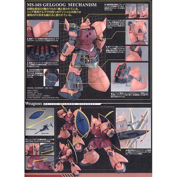 Bandai MG Char's Gelgoog Ver. 2.0 4543112505309 4573102635716 (Plastic Model) image 8 Bandai MG Char's Gelgoog Ver. 2.0 4543112505309 4573102635716 (Plastic Model) image 8