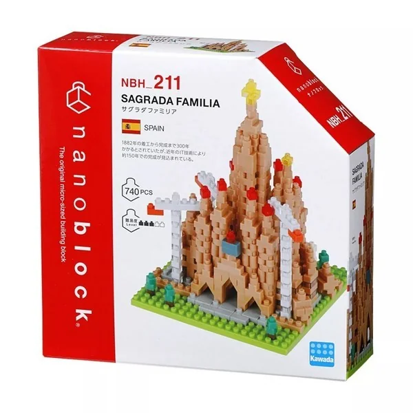 Kawada nanoblock NBH_211 Sagrada Familia 4972825220443 (นาโนบล็อค) image 1 Kawada nanoblock NBH_211 Sagrada Familia 4972825220443 (นาโนบล็อค) image 1