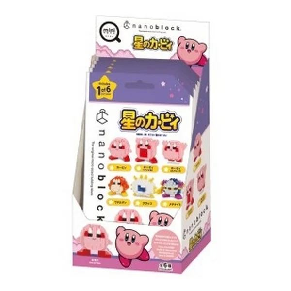 Kawada nanoblock mininano NBMC_29S Kirby (Box of 6) 4972825222706 (นาโนบล็อค) image 2 Kawada nanoblock mininano NBMC_29S Kirby (Box of 6) 4972825222706 (นาโนบล็อค) image 2