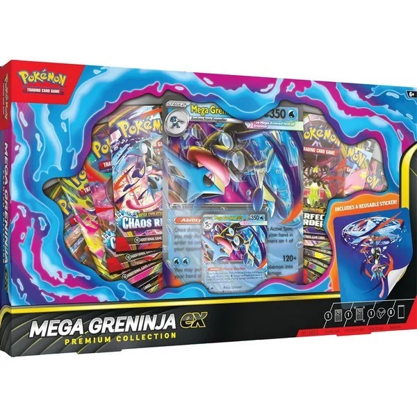 Pokemon ENG Mega Greninja ex Premium Collection 196214155923 (การ์ดโปเกมอน) image 1 Pokemon ENG Mega Greninja ex Premium Collection 196214155923 (การ์ดโปเกมอน) image 1