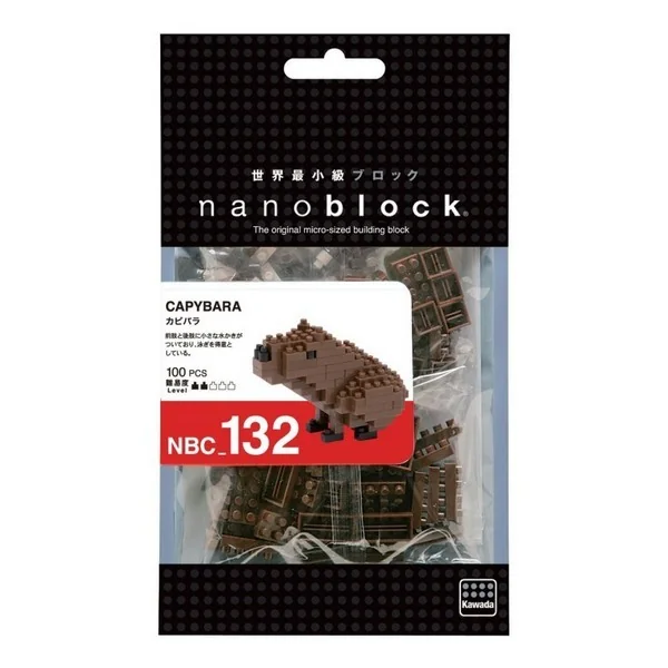 Kawada nanoblock NBC_132 Capybara 4972825204009 (นาโนบล็อค) image 1 Kawada nanoblock NBC_132 Capybara 4972825204009 (นาโนบล็อค) image 1