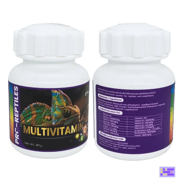 PRO-REPTILES Multivitamin 90g วิตามินรวม สำหรับสัตว์เลื้อยคลาน สัตว์ครึ่งบกครึ่งครึ่งน้ำ image 2 PRO-REPTILES Multivitamin 90g วิตามินรวม สำหรับสัตว์เลื้อยคลาน สัตว์ครึ่งบกครึ่งครึ่งน้ำ image 2