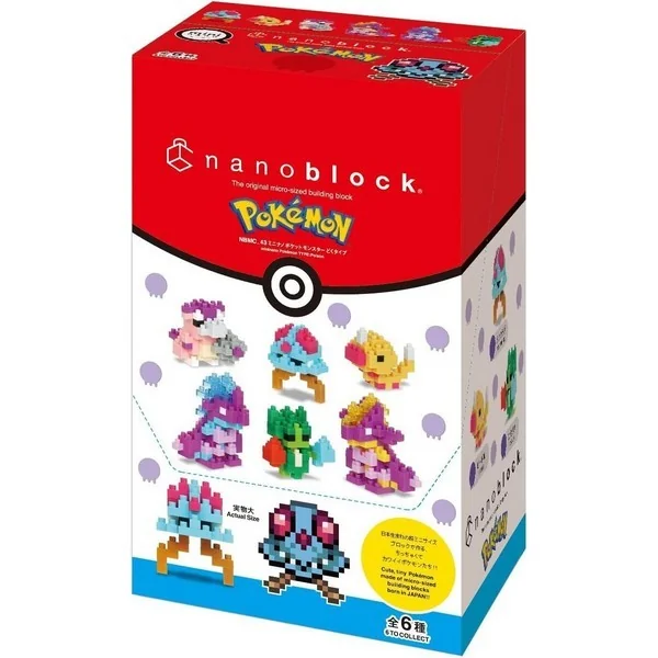 Kawada nanoblock mininano NBMC_43S Pokemon Poison Type (Box of 6) 4972825224175 (นาโนบล็อค) image 1 Kawada nanoblock mininano NBMC_43S Pokemon Poison Type (Box of 6) 4972825224175 (นาโนบล็อค) image 1