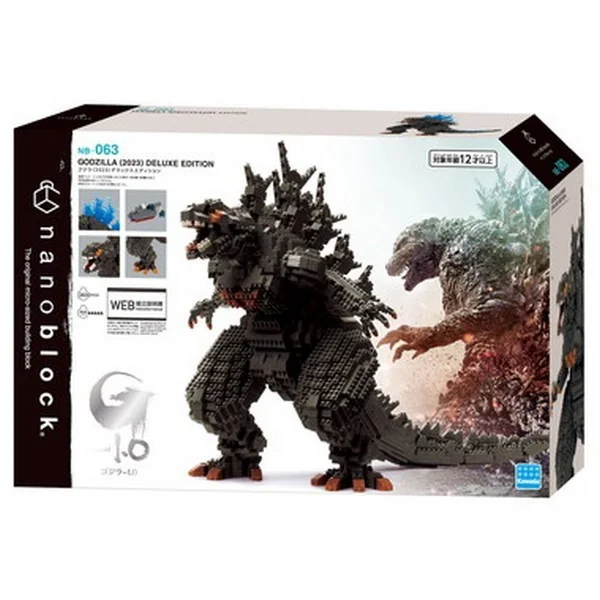 Kawada nanoblock NB-063 Godzilla (2023) Deluxe Edition 4972825234174 (นาโนบล็อค) image 1 Kawada nanoblock NB-063 Godzilla (2023) Deluxe Edition 4972825234174 (นาโนบล็อค) image 1