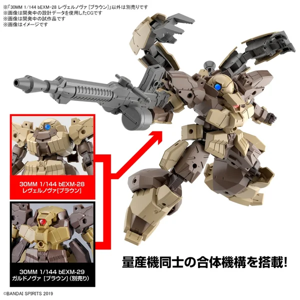 Bandai 30MM bEXM-28 Revernova (Brown) 4573102666840 (Plastic Model) image 7