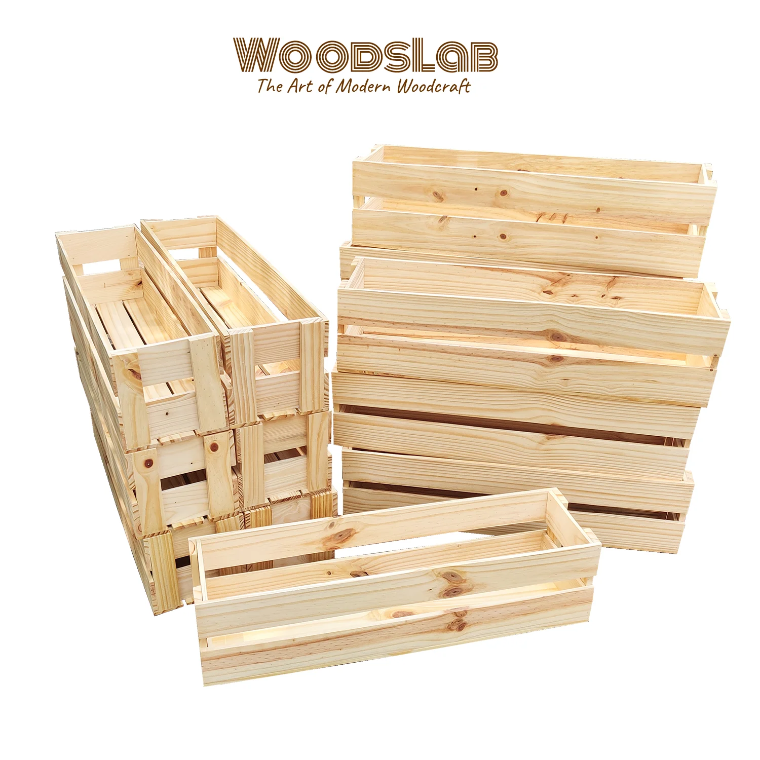 กะบะไม้สนยาว รุ่น LM9 | กล่องไม้จัดระเบียบ ขนาด 15x60x15 cm สำหรับตกแต่งและจัดของอเนกประสงค์