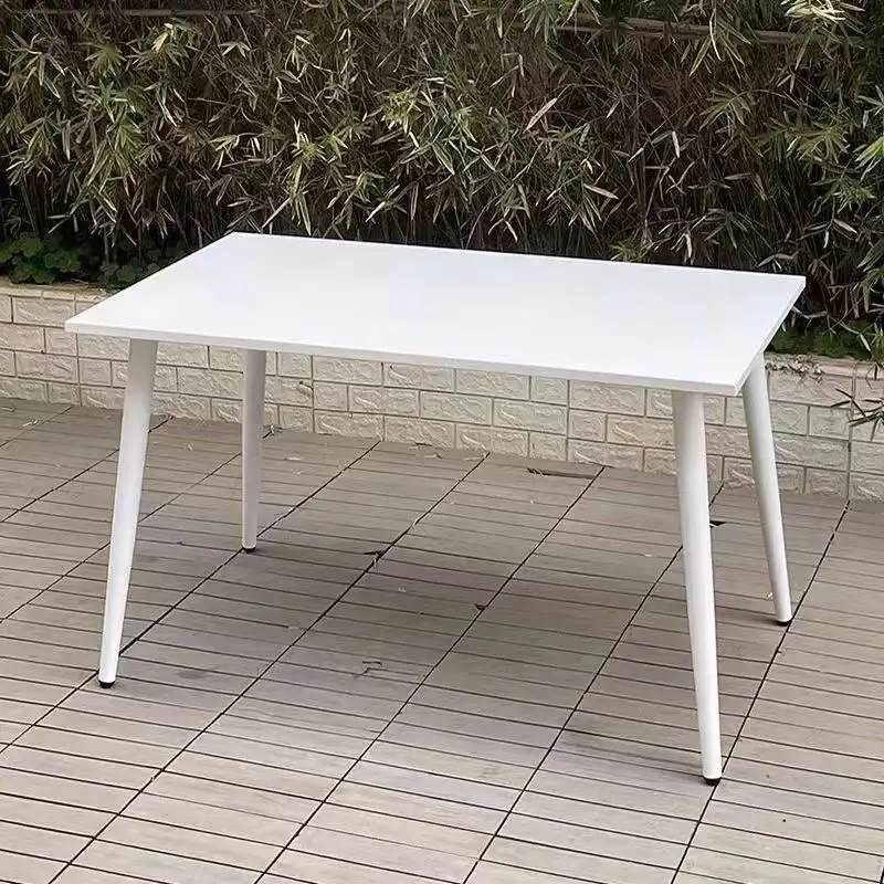 Dining Leisure Outdoor Garden Cafe Aluminum Restaurant Rope Wooden Chair