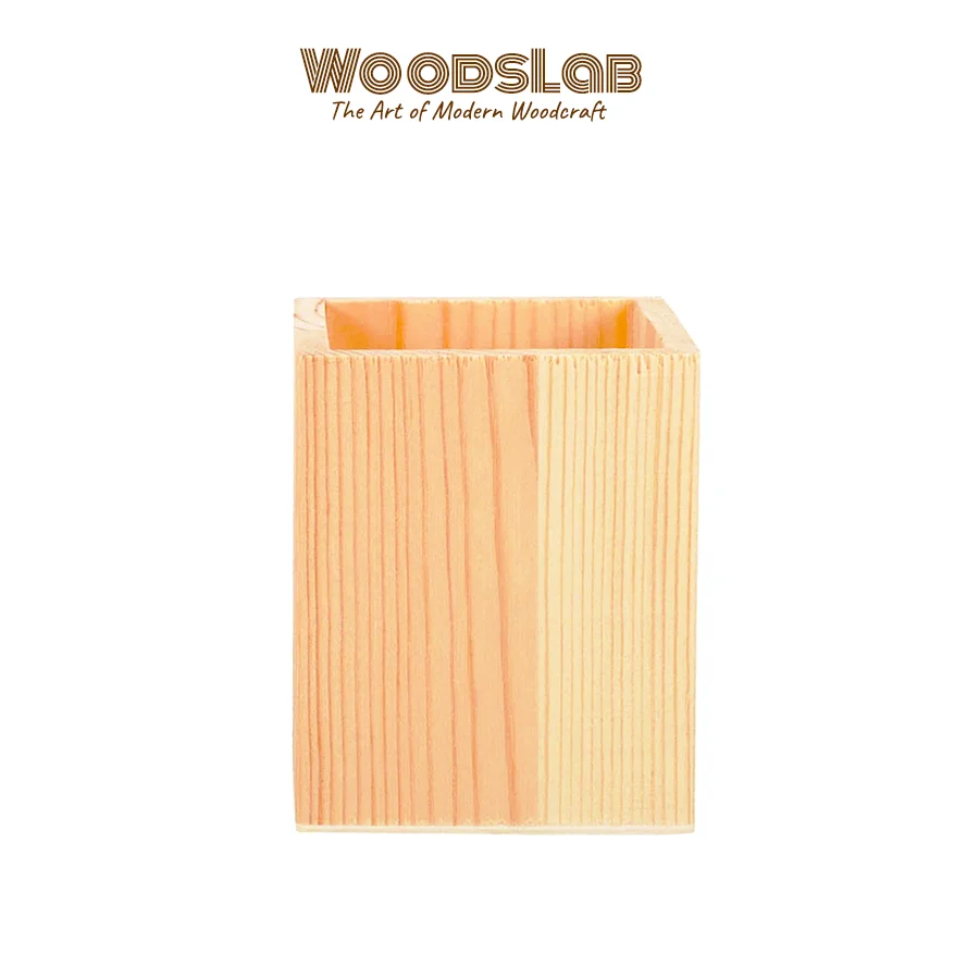 ที่ใส่ปากกาตั้งโต๊ะไม้สน