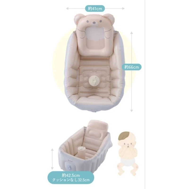 NEW!! Richell - Fluffy Baby Bath Step Up อ่างอาบน้ำปั๊มลม ปรับระดับได้ อ่างอาบน้ำเบบี๋