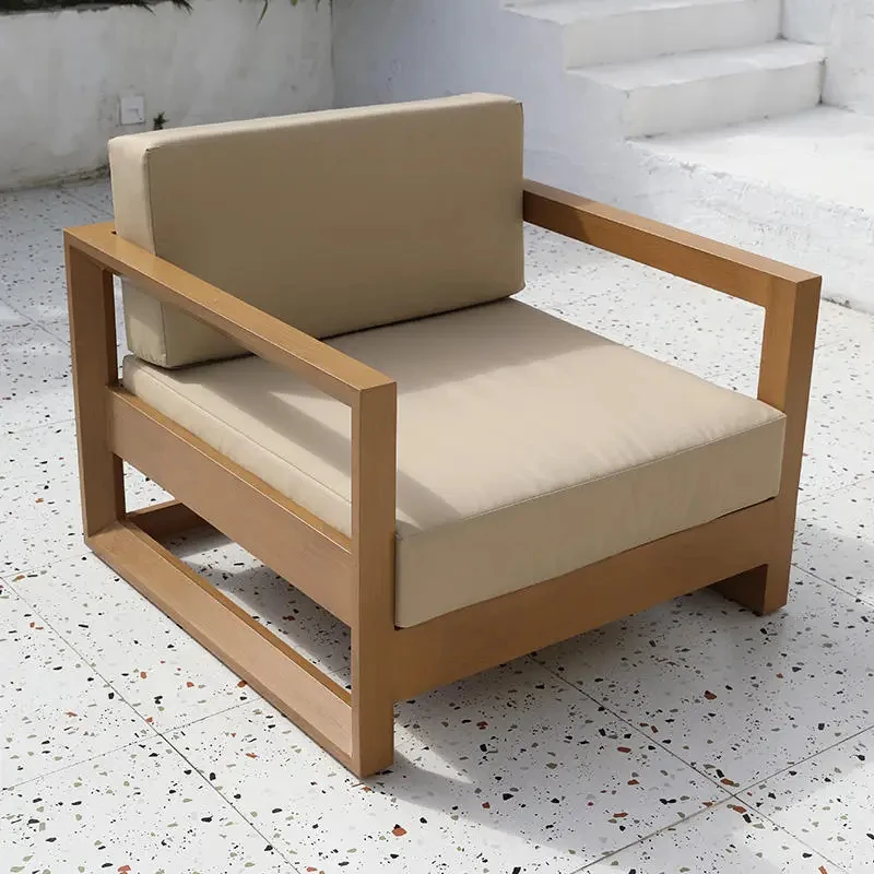 Outdoor Sofa Courtyard Living Room Waterproof Sunscreen Aluminum Alloy Outdoor Villa Garden Side Several Single