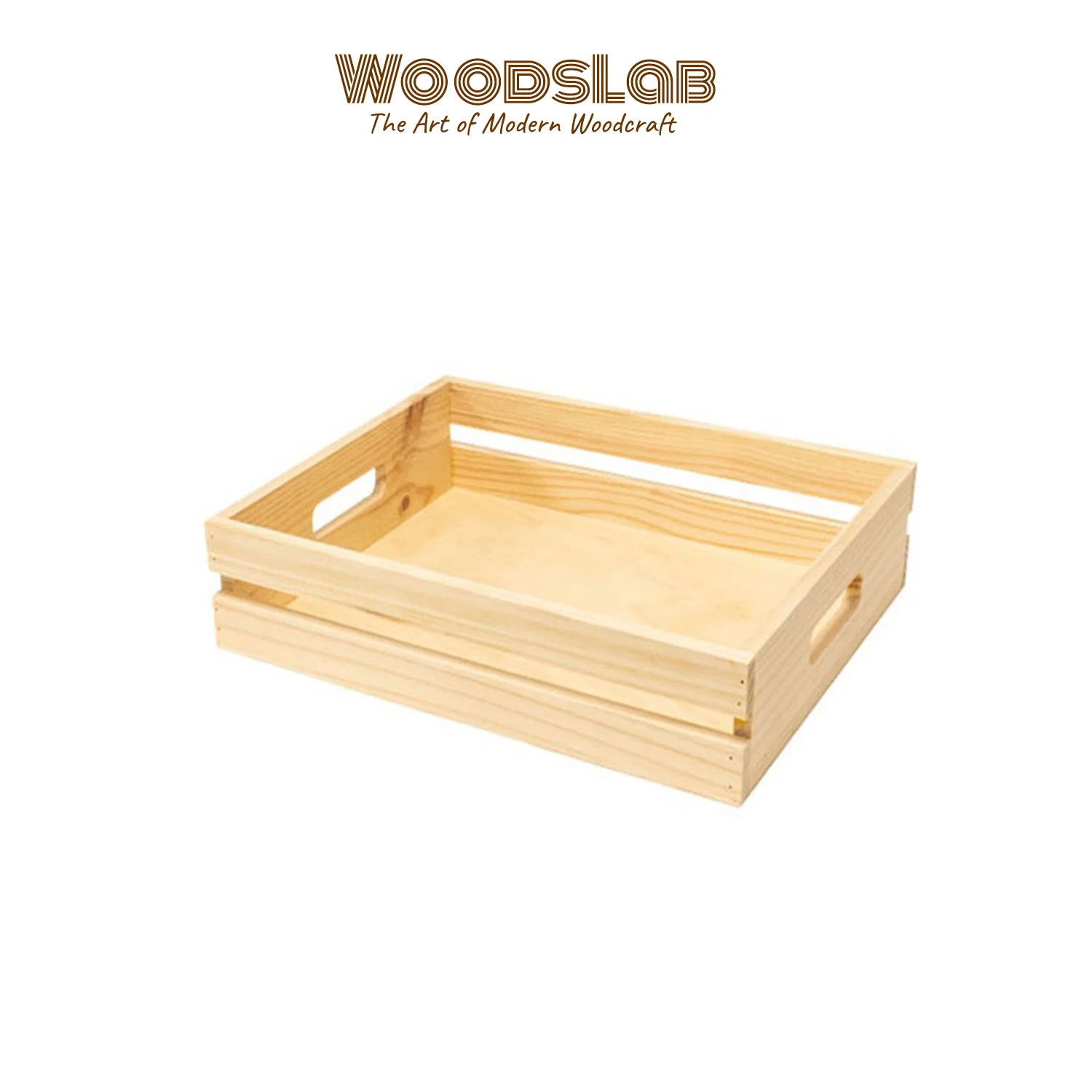 ลังไม้สน รุ่น LM14R | ลังไม้ฝาเปิดเรียบ สไตล์มินิมอล สำหรับจัดเก็บและตกแต่งบ้าน