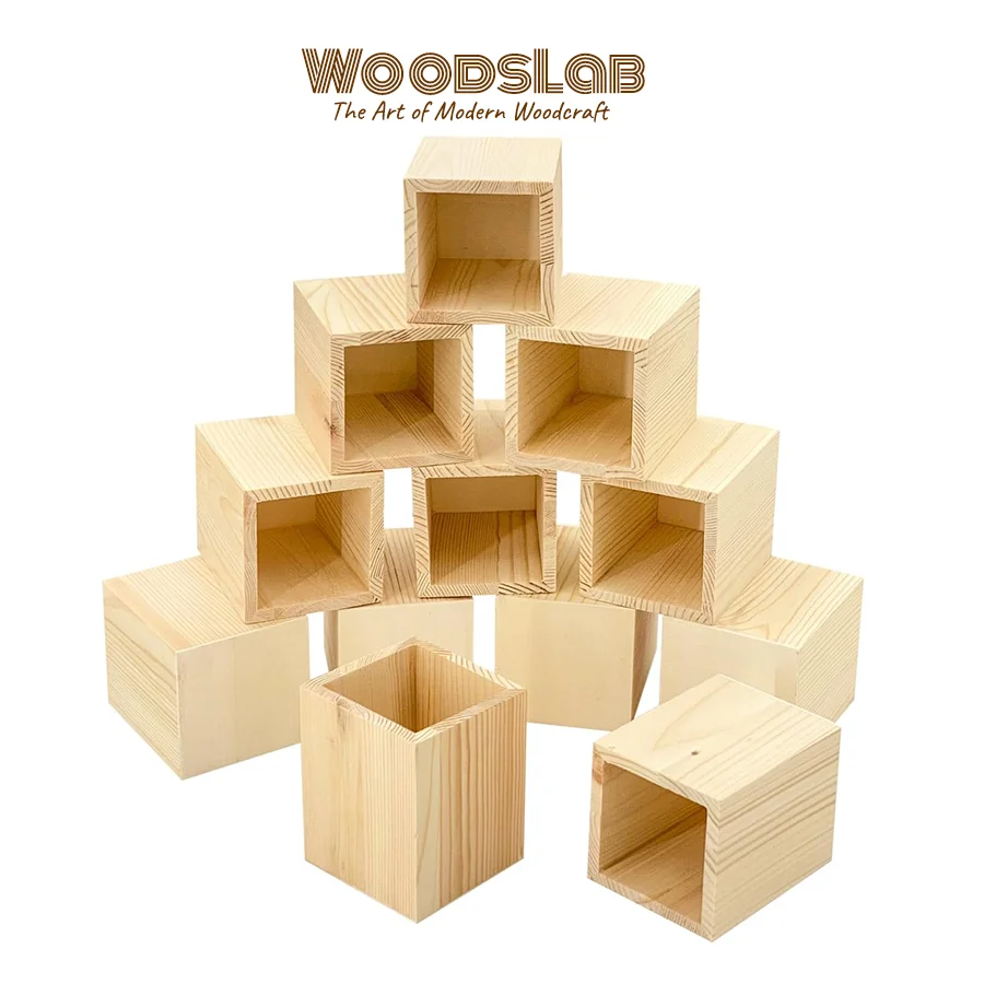 ที่ใส่ปากกาตั้งโต๊ะไม้สน