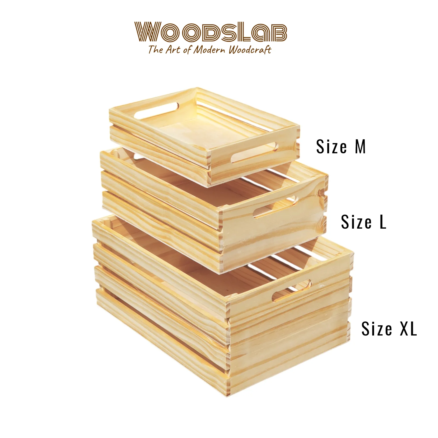 ลังไม้สน รุ่น LM6 | ลังไม้เปิดโล่ง ดีไซน์มินิมอล สำหรับจัดโชว์และตกแต่งบ้าน